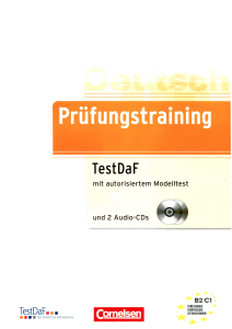 Prüfungstraining DaF B2-C1 Übungsbuch